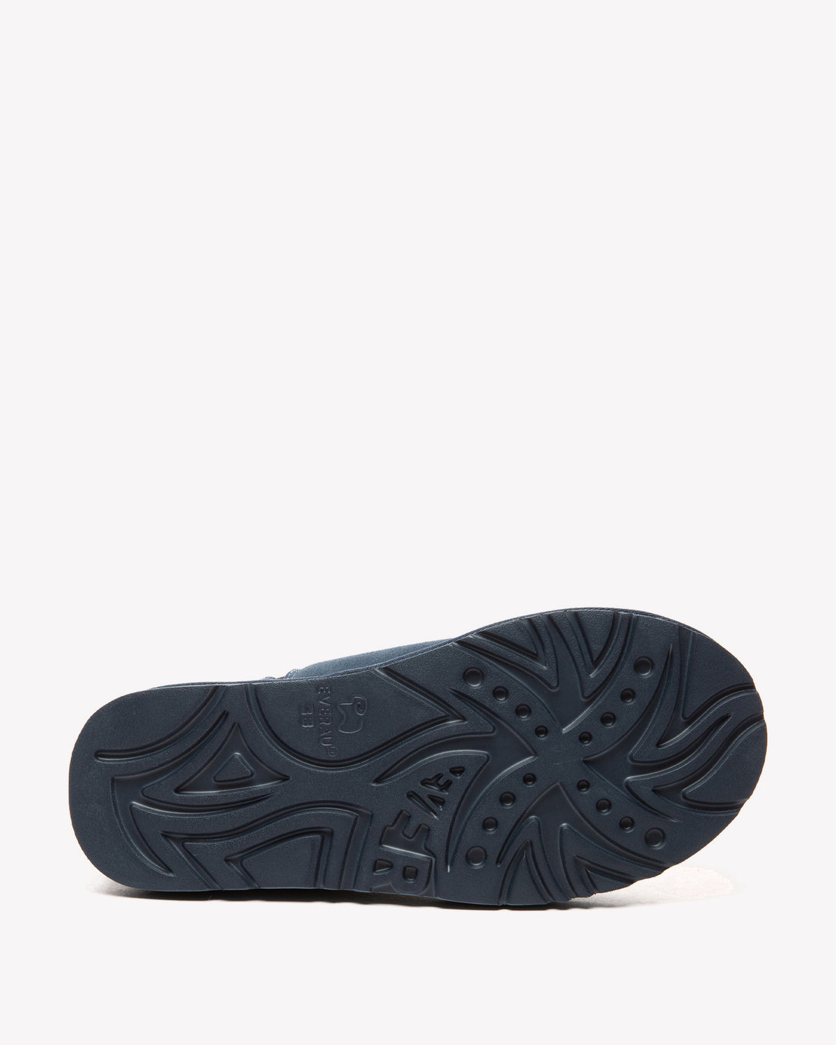 EVERAU Wigeon Denim Blue Leather Slippers Niebieskie