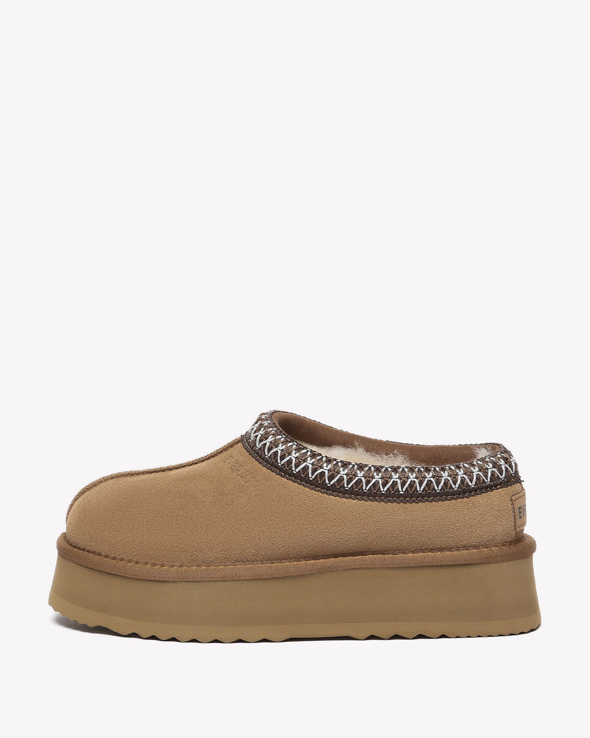 EVERAU Wonga Leather Slippers Kapcie Brązowe