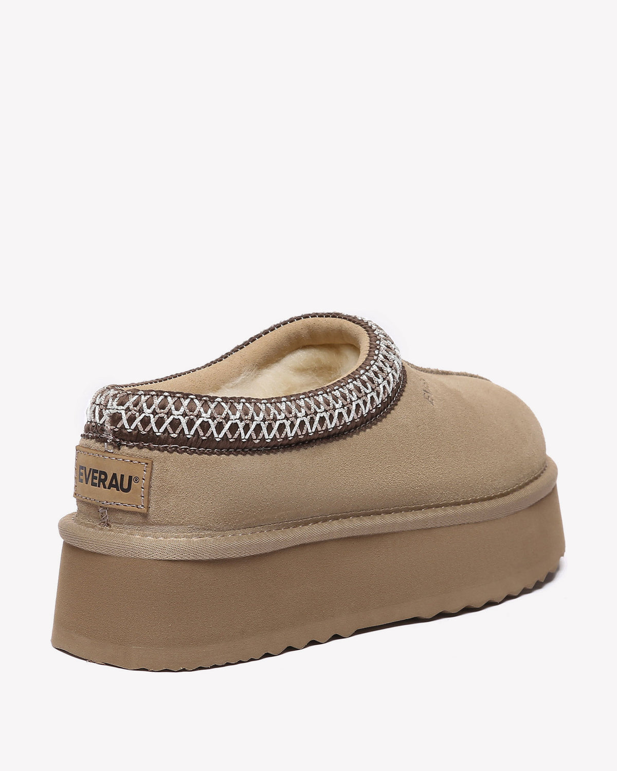EVERAU Wonga Leather Slippers Kapcie Beżowe