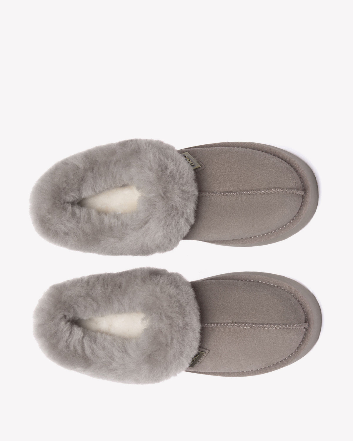 EVERAU Topknot Brown Leather Slippers Kapcie Brązowe