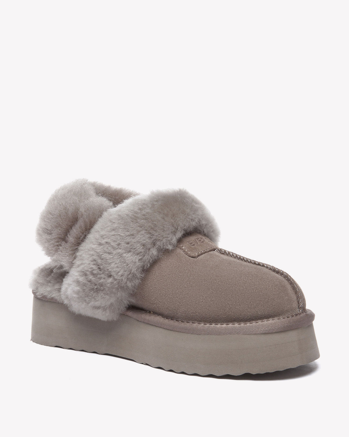 EVERAU Fantail Brown Leather Slippers With Two Removable Straps Kapcie Brązowe
