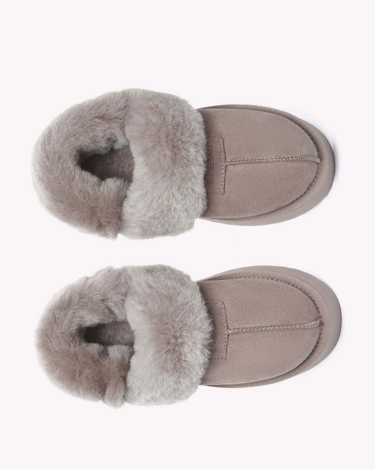 EVERAU Fantail Brown Leather Slippers With Two Removable Straps Kapcie Brązowe