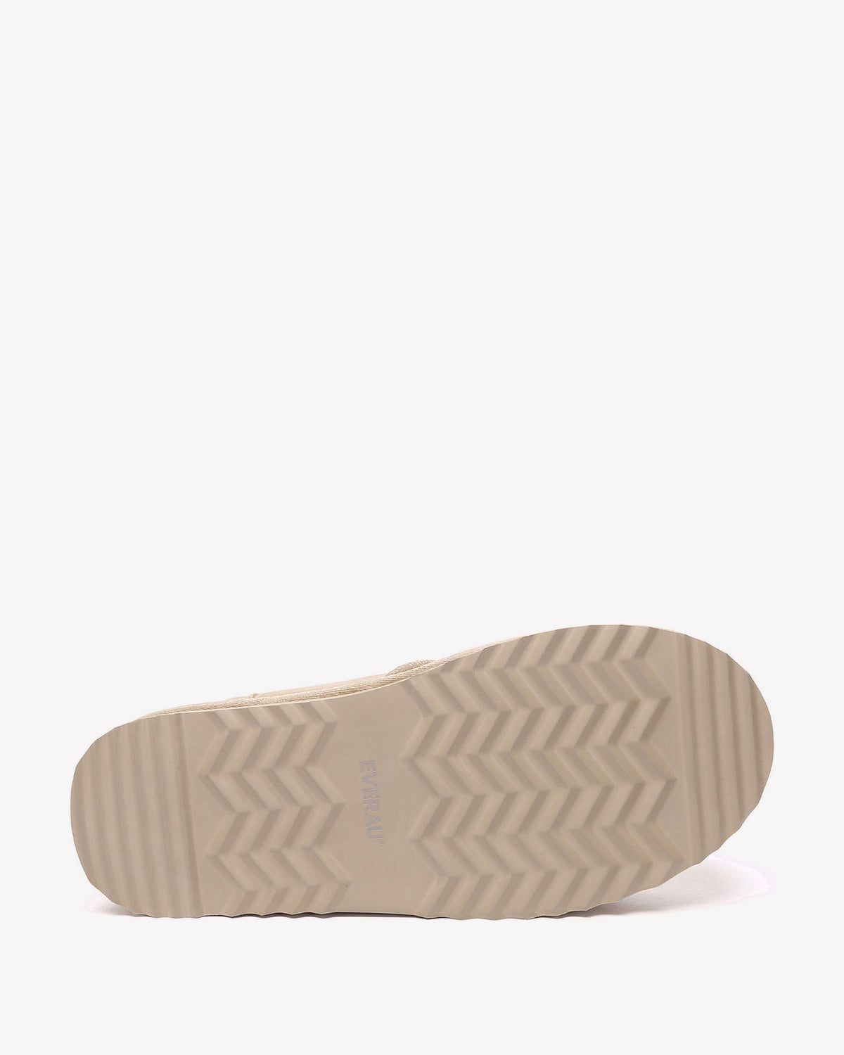 EVERAU Plumed Sand Ankle Platform Baleriny Beżowe