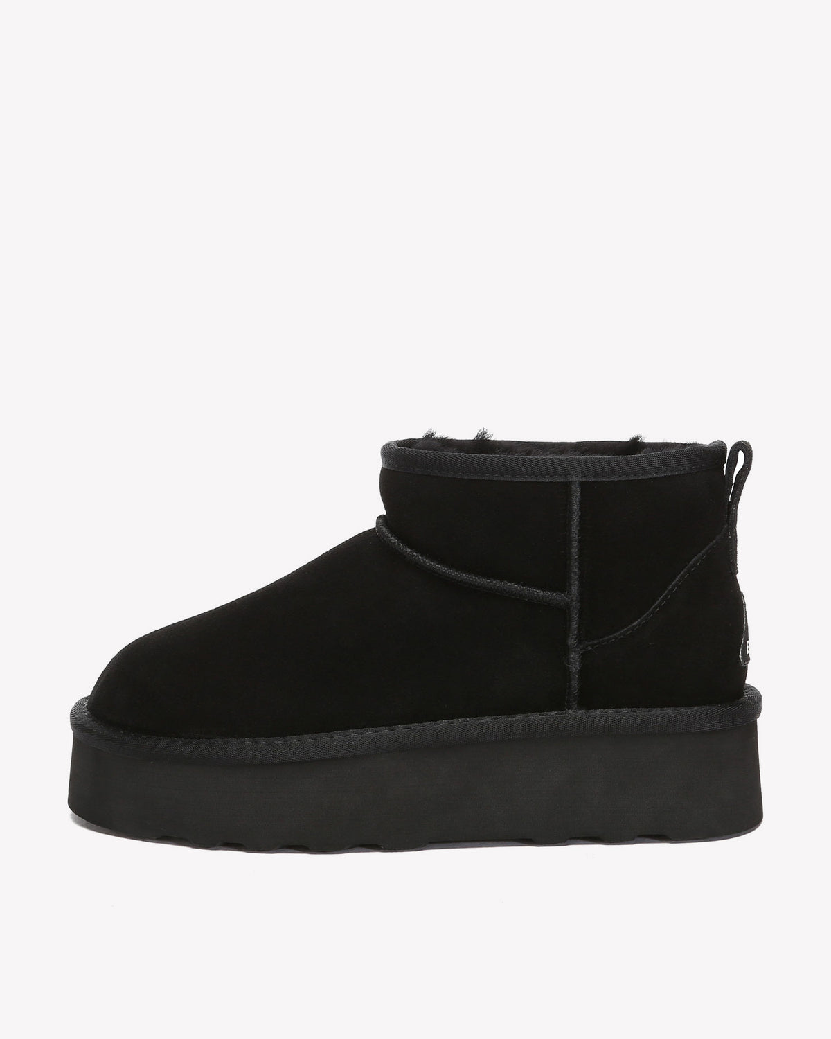EVERAU Heron Black Ultra Mini Platform Boots Botki Czarne