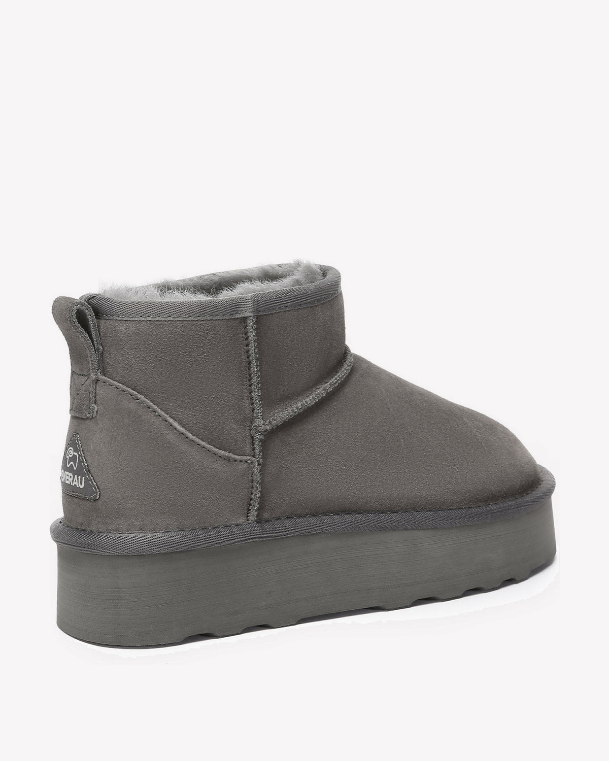 EVERAU Heron Grey Ultra Mini Platform Boots Botki Szare