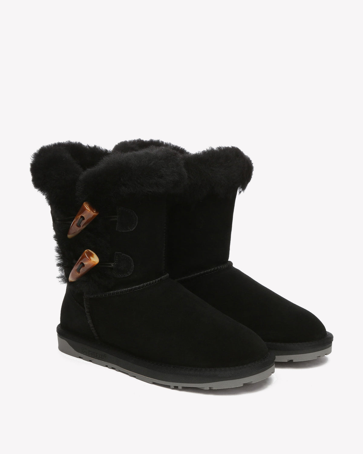 EVERAU Stork Black Short Boots Botki Czarne