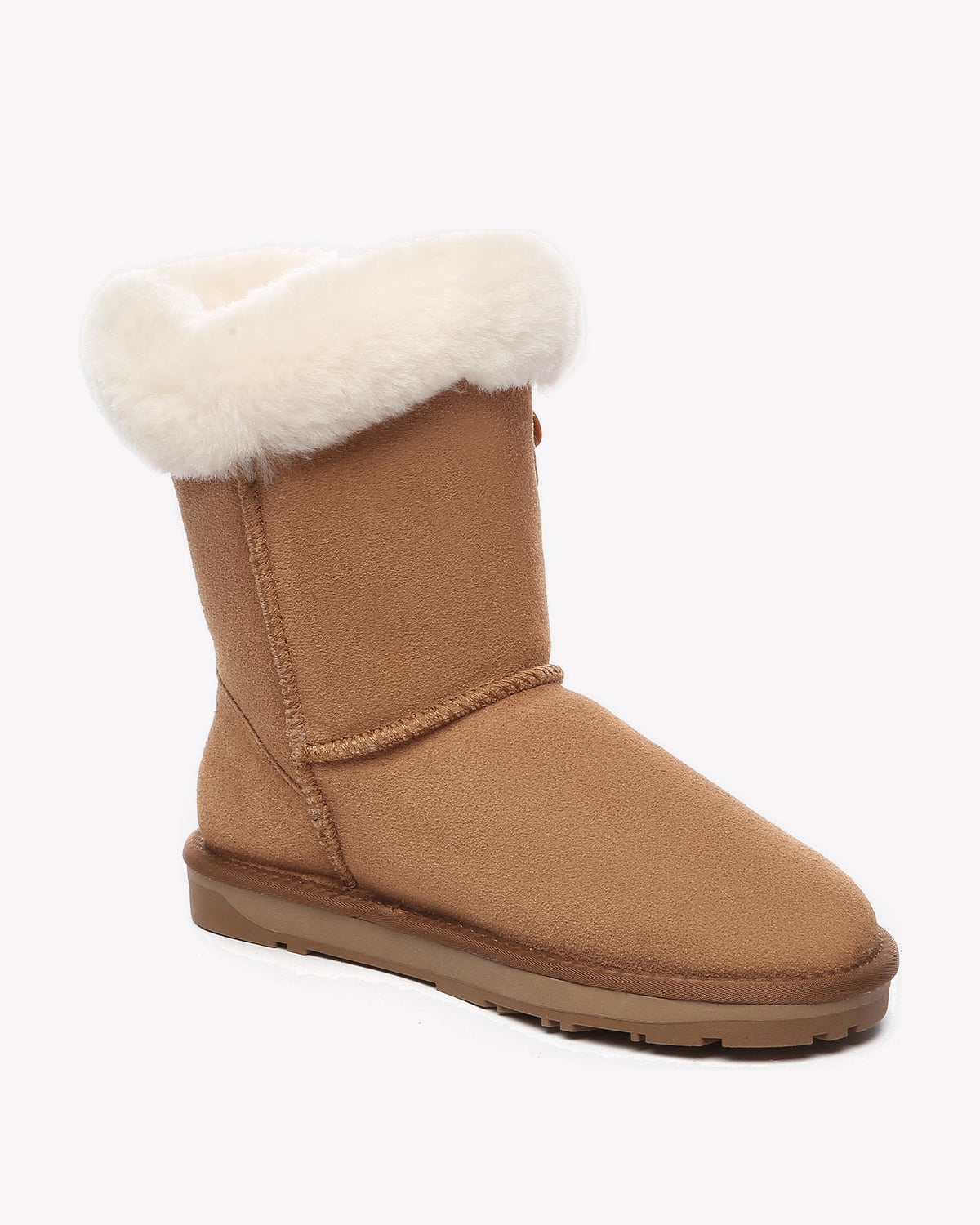 EVERAU Stork Chestnut Short Boots Botki Brązowe