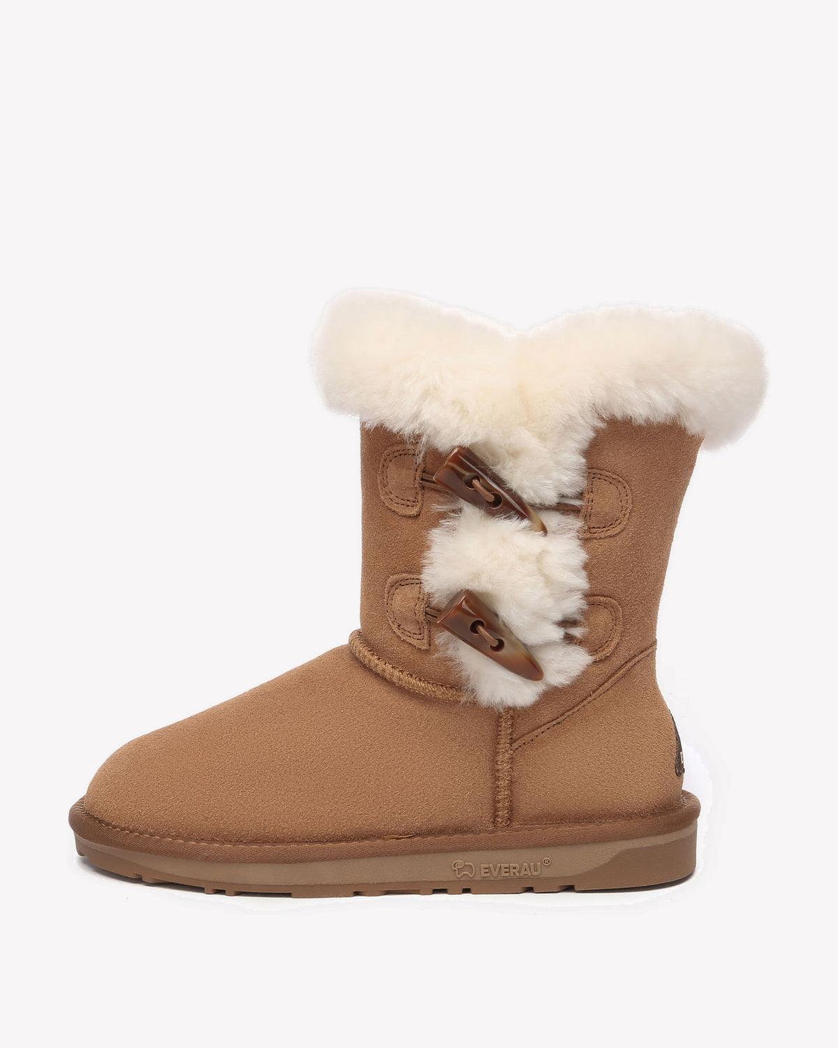 EVERAU Stork Chestnut Short Boots Botki Brązowe