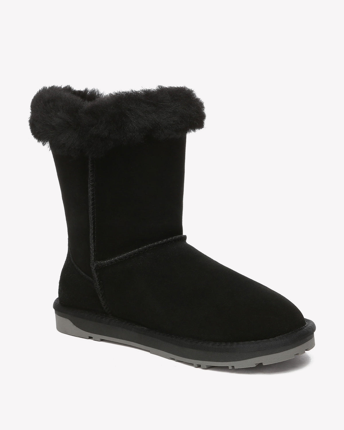 EVERAU Stork Black Short Boots Botki Czarne