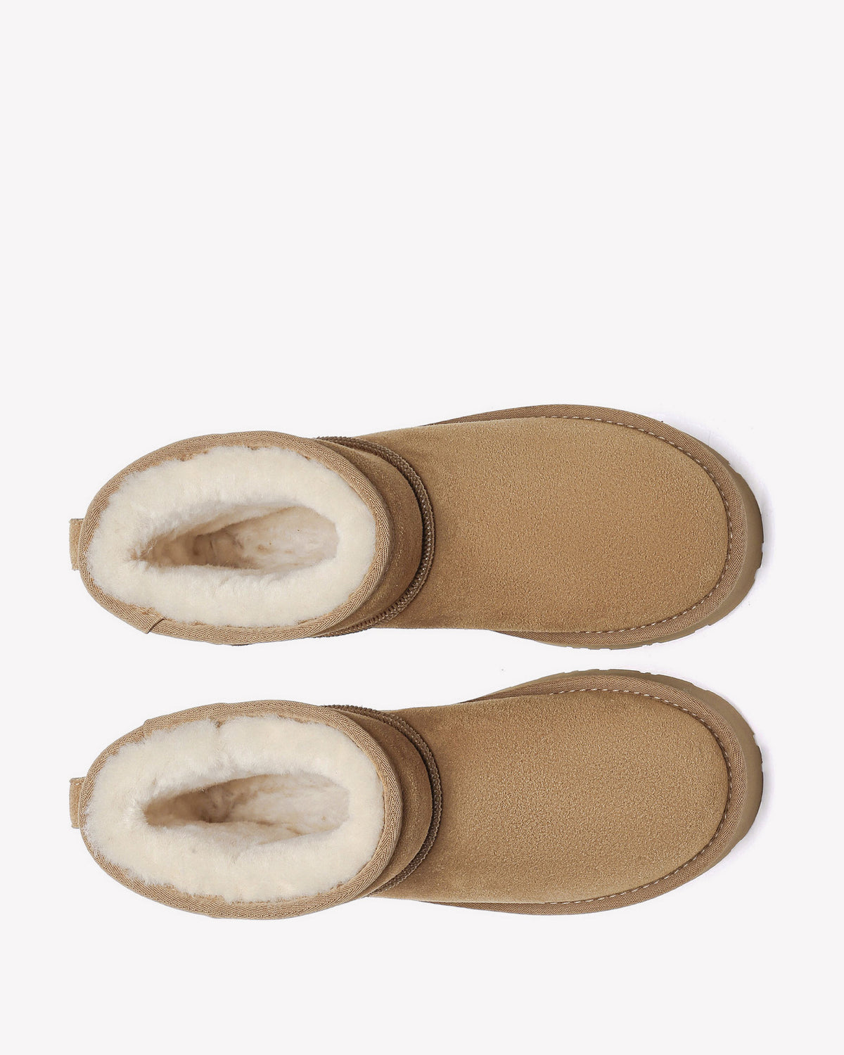 EVERAU Dusky Chestnut Leather Platform Short Boots Botki Brązowe