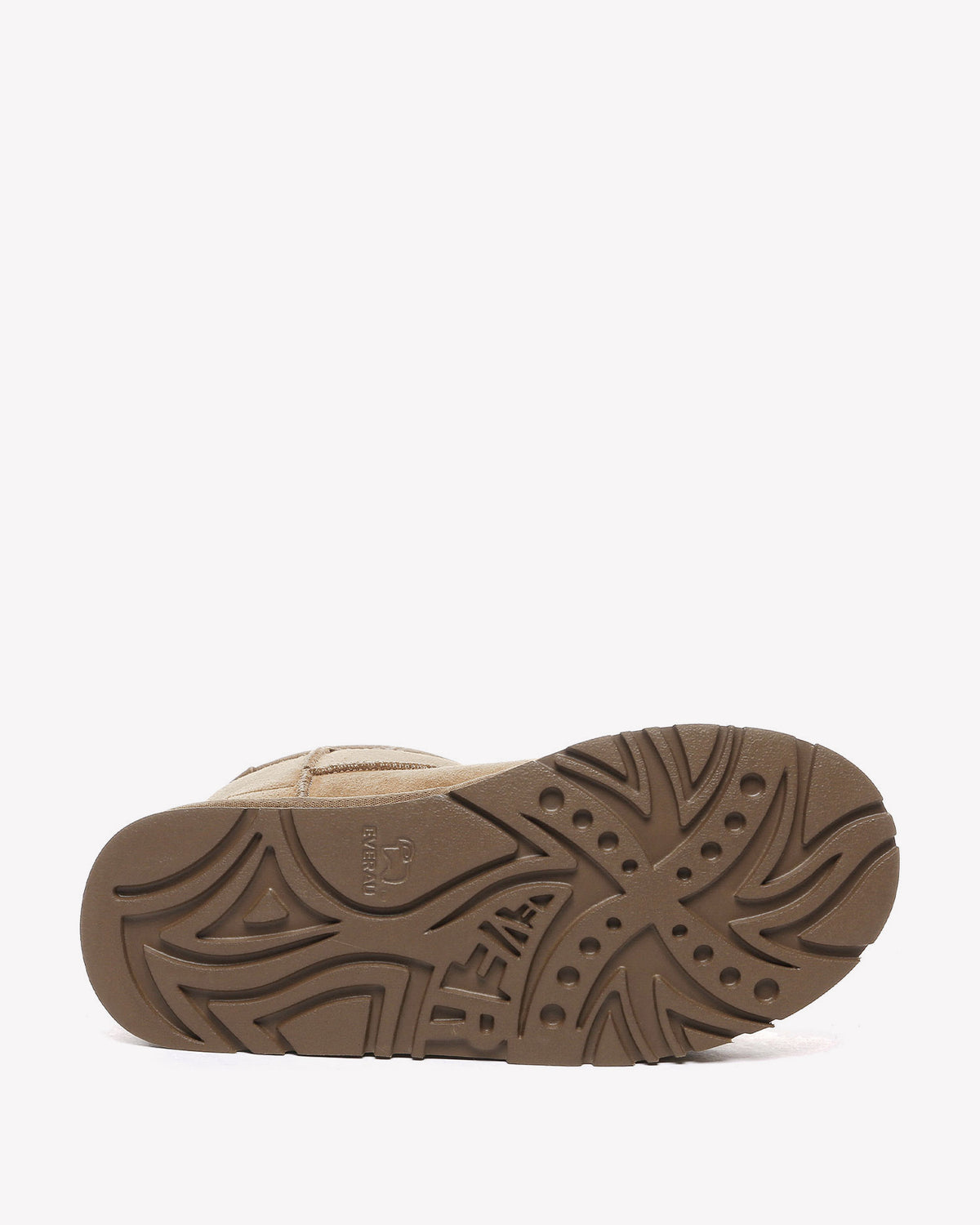 EVERAU Dusky Chestnut Leather Platform Short Boots Botki Brązowe