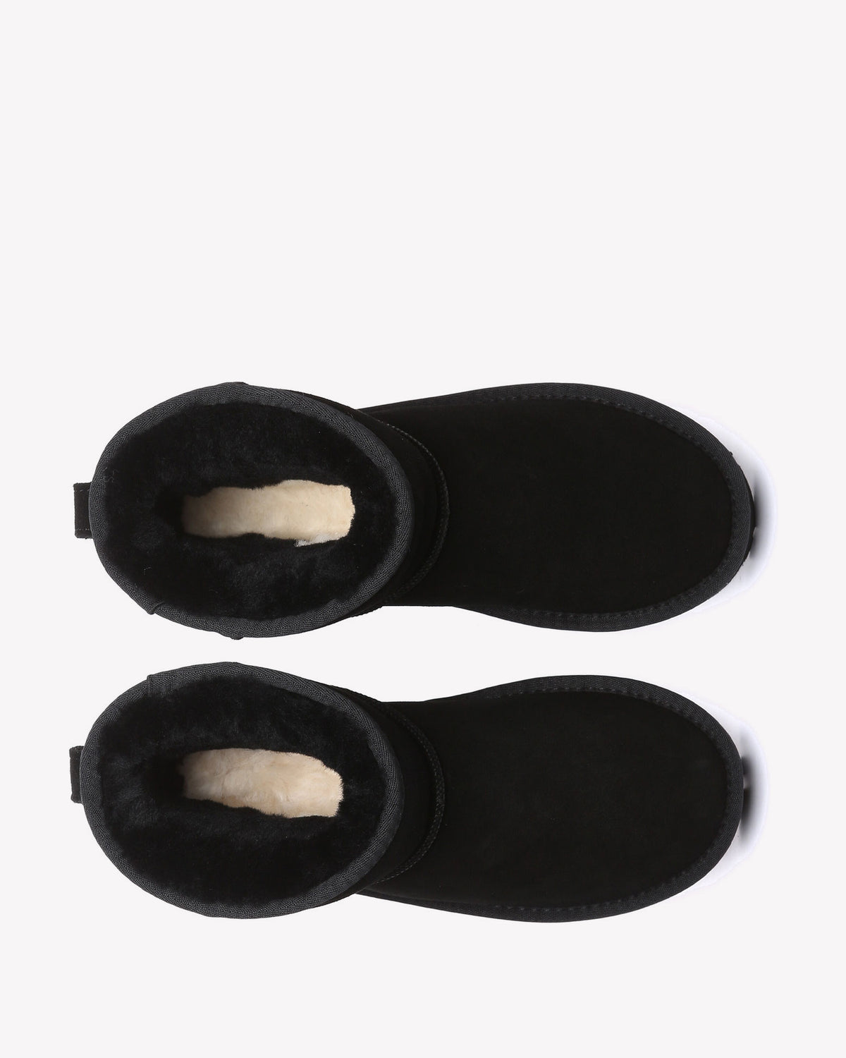 EVERAU Dusky Black Leather Platform Short Boots Botki Czarne