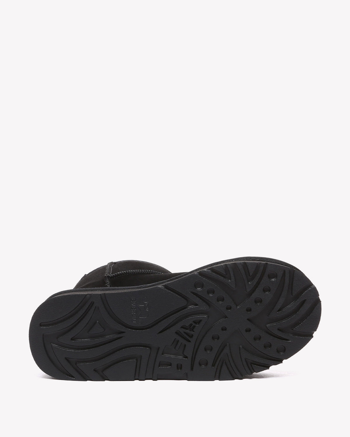 EVERAU Dusky Black Leather Platform Short Boots Botki Czarne