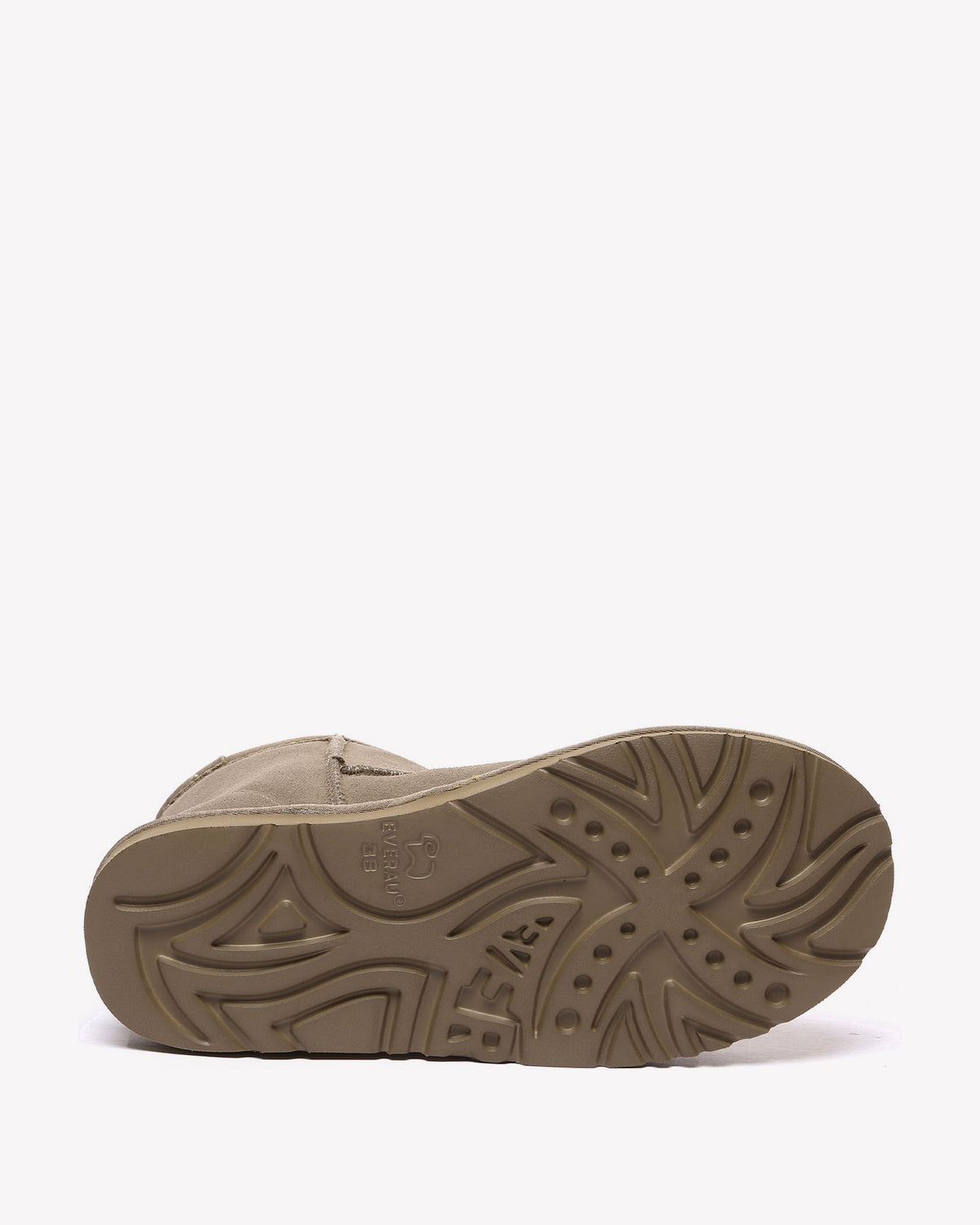 EVERAU Ostrich Brown Leather Short Boots Botki Brązowe