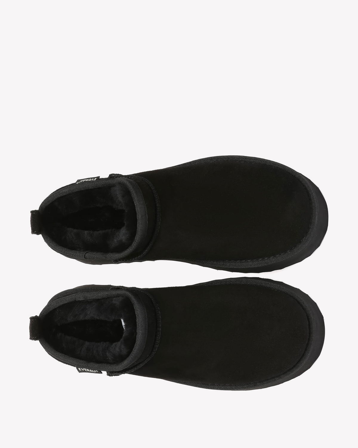 EVERAU Partridge Black Platform Ultra Mini Boots Botki Czarne
