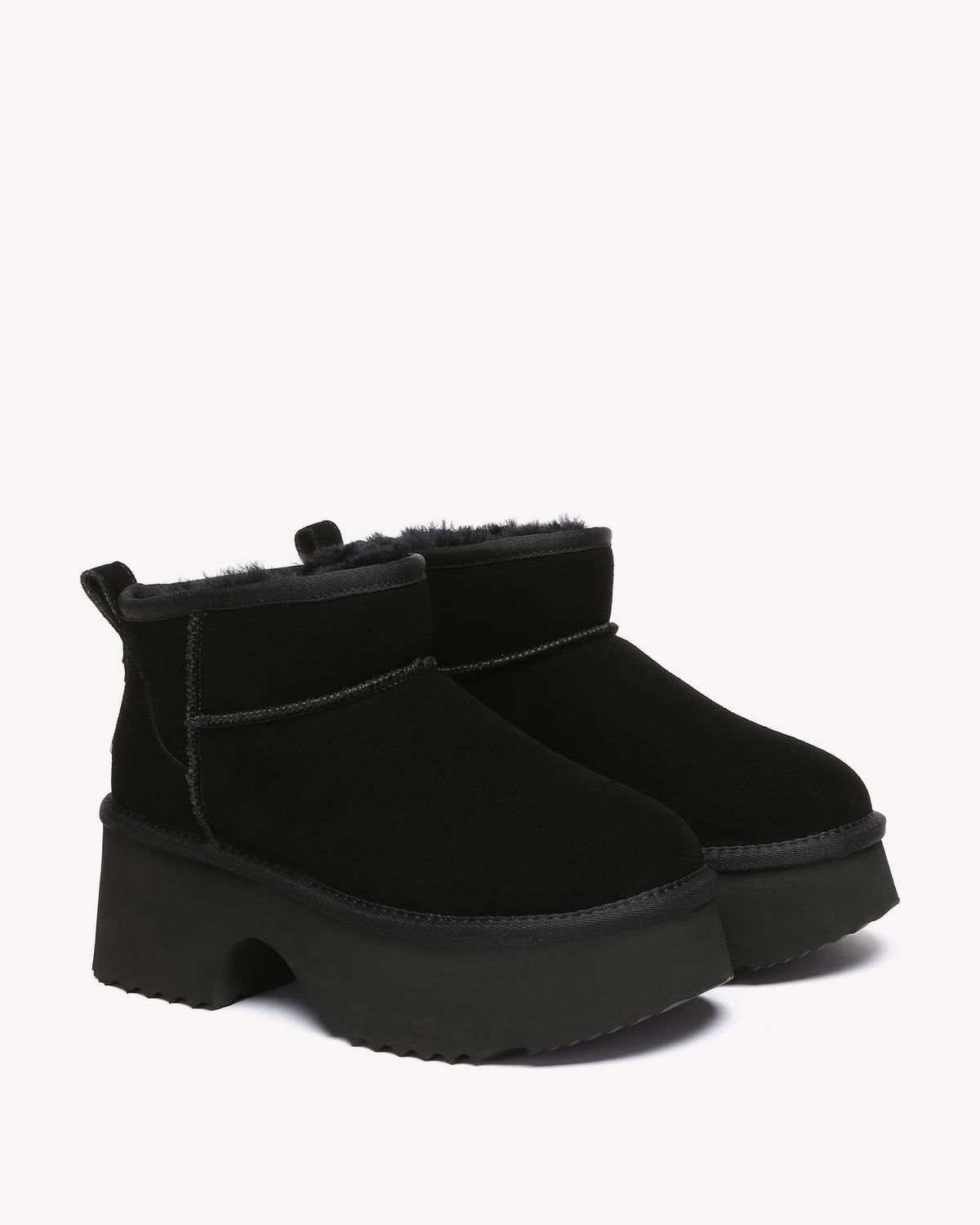 EVERAU Nicobar Black Mid Boots Botki Czarne