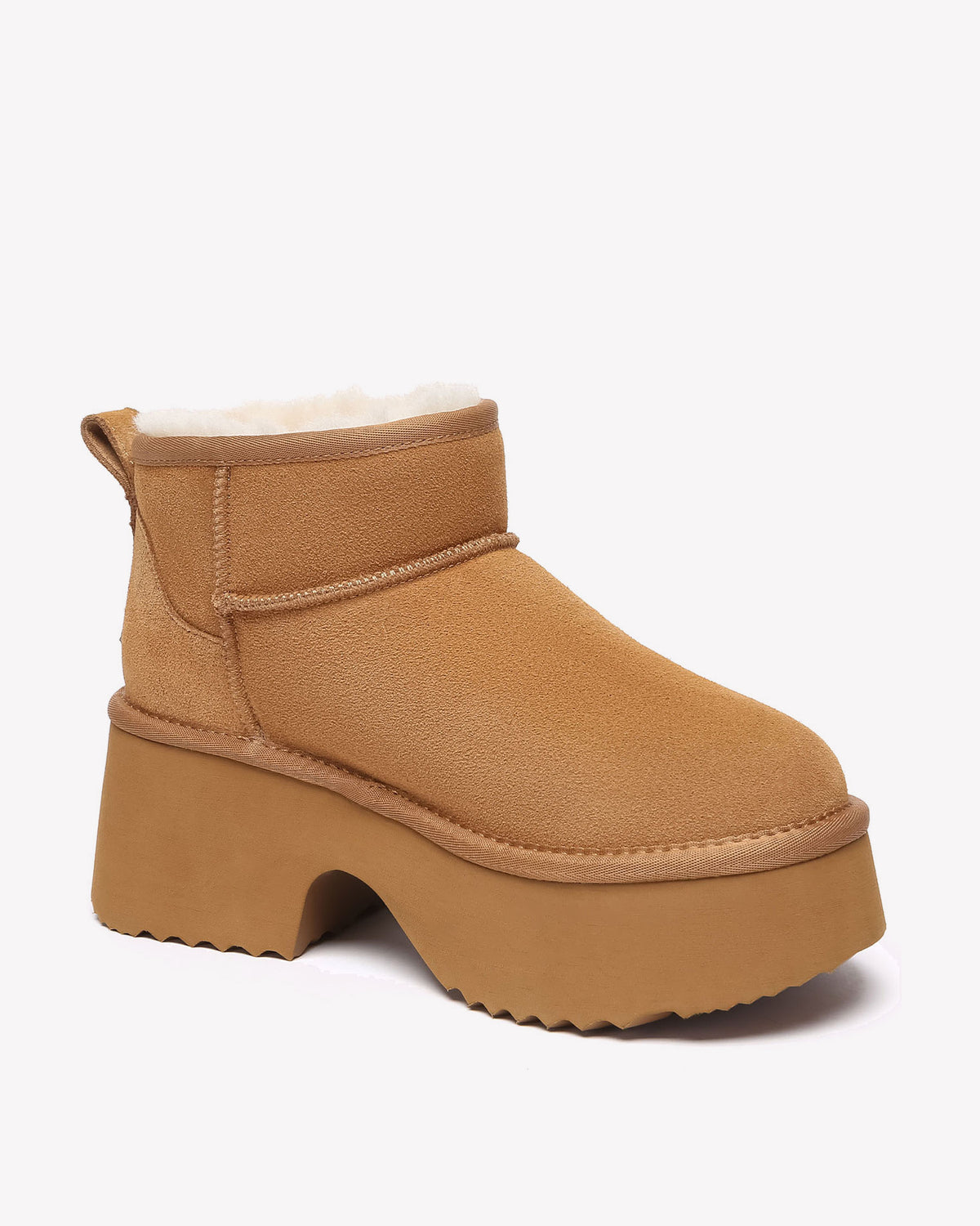 EVERAU Nicobar Chestnut Mid Boots Botki Brązowe