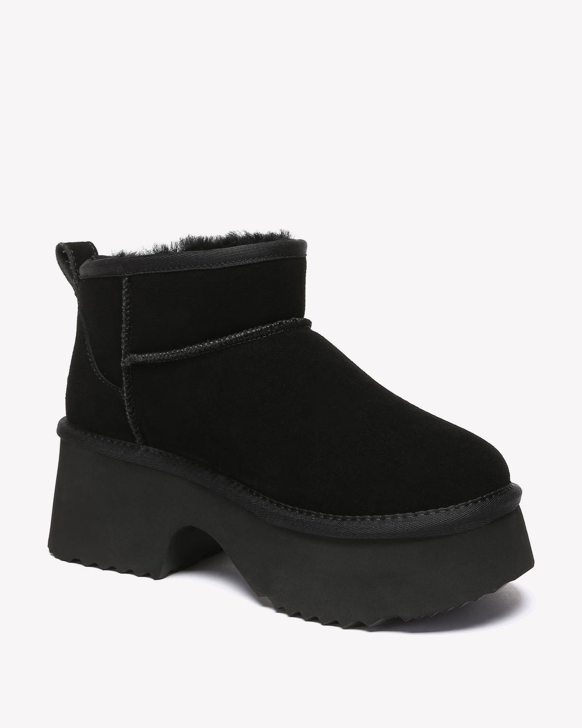 EVERAU Nicobar Black Mid Boots Botki Czarne