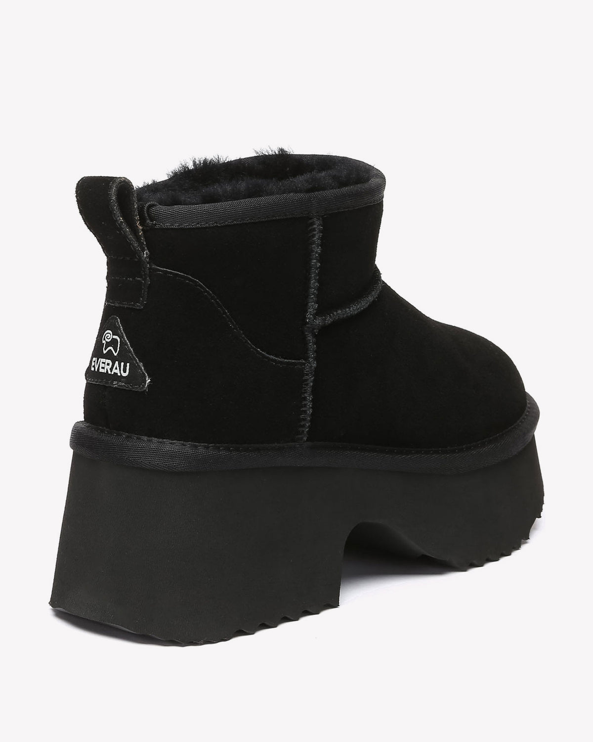 EVERAU Nicobar Black Mid Boots Botki Czarne