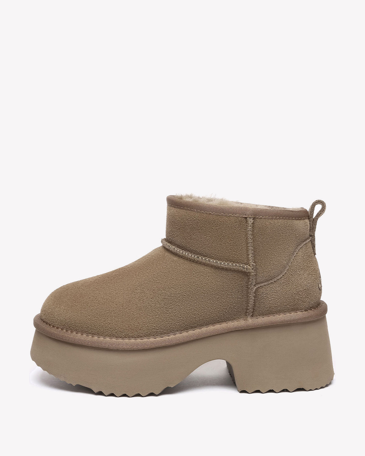 EVERAU Nicobar Walnut Mid Boots Botki Brązowe