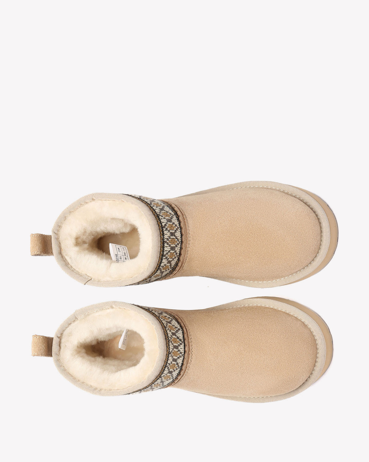 EVERAU Plover Sand Ankle Platform Boots Botki Beżowe