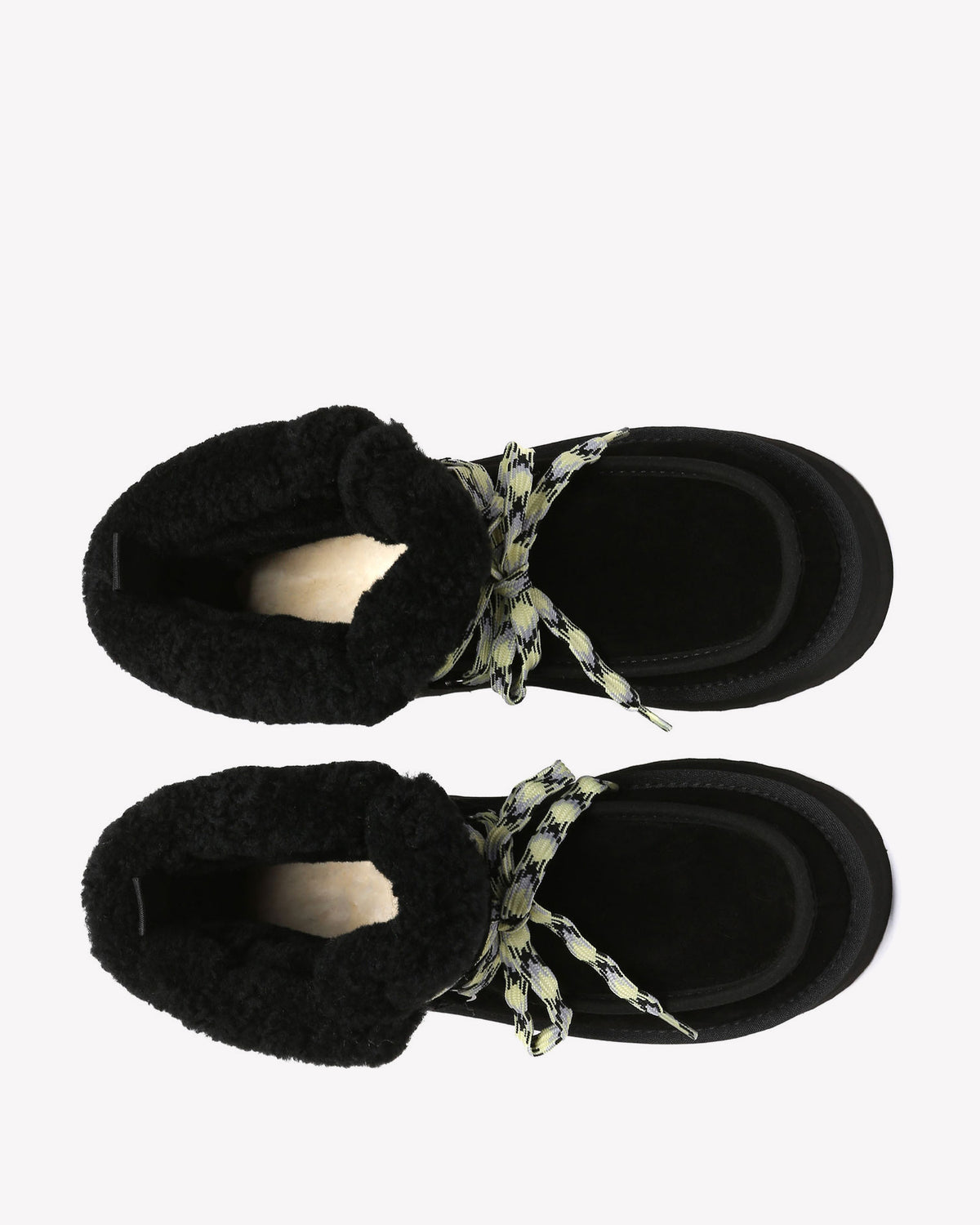EVERAU Lapwing Black Ankle Platform Boots Botki Czarne