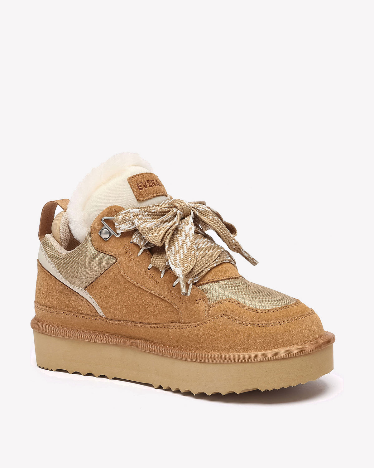 EVERAU Papuan Chestnut Lace Up Sneakersy Brązowe