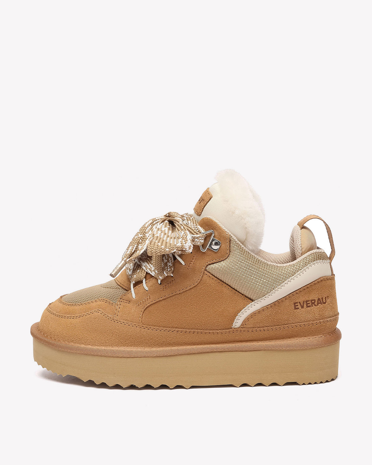 EVERAU Papuan Chestnut Lace Up Sneakersy Brązowe