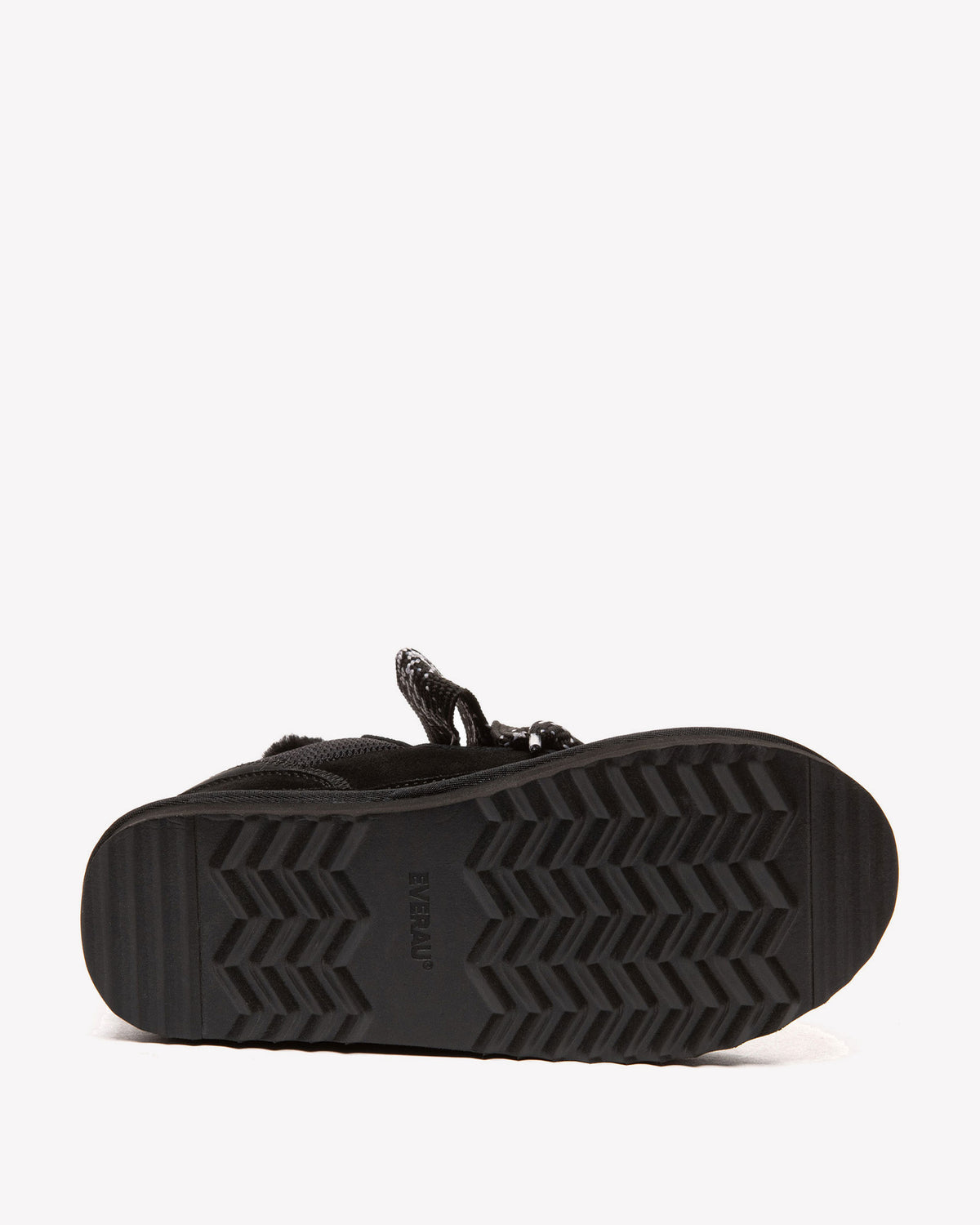 EVERAU Papuan Black Lace Up Sneakersy Czarne