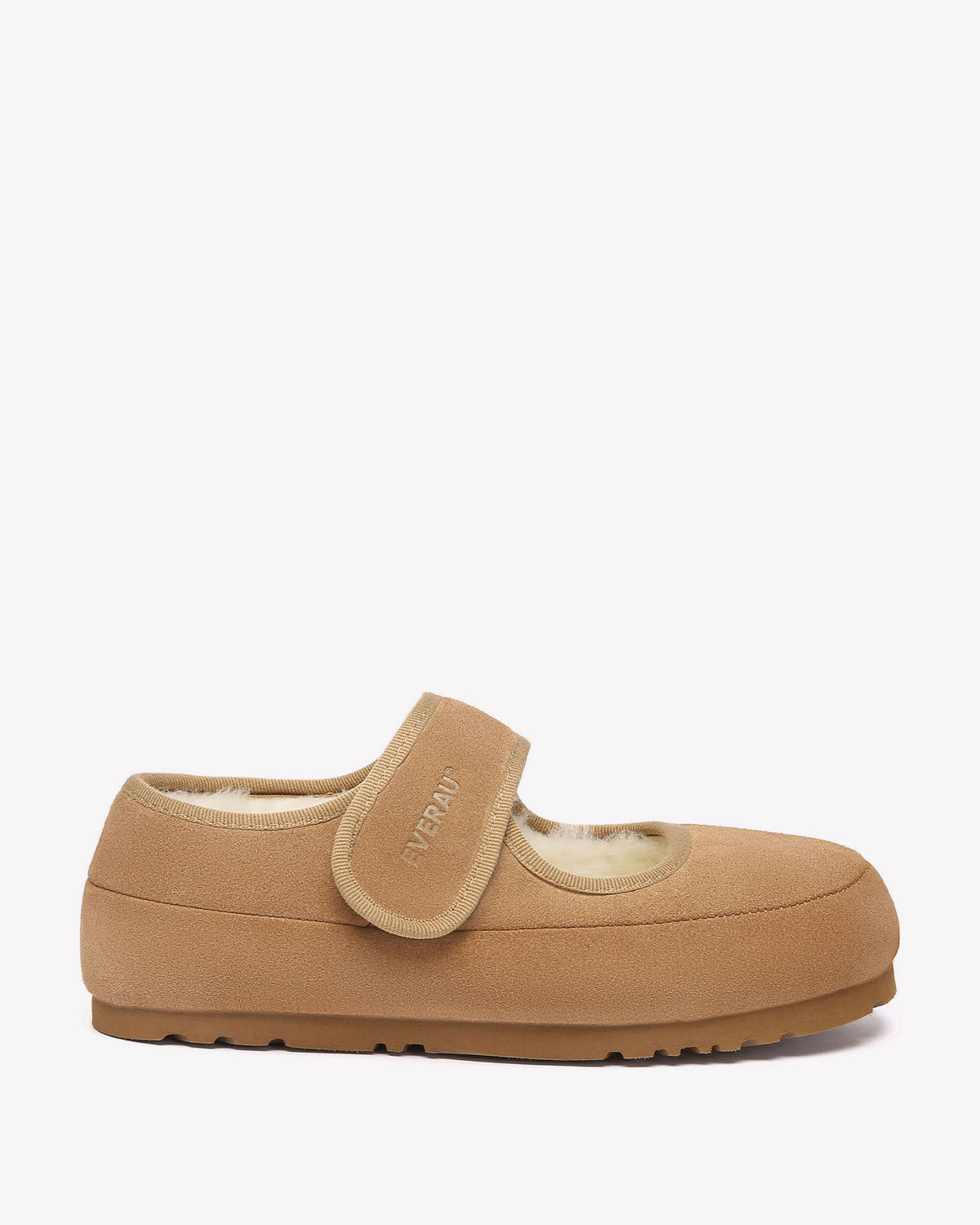 EVERAU Teal Chestnut Adjustable Strap Baleriny Brązowe