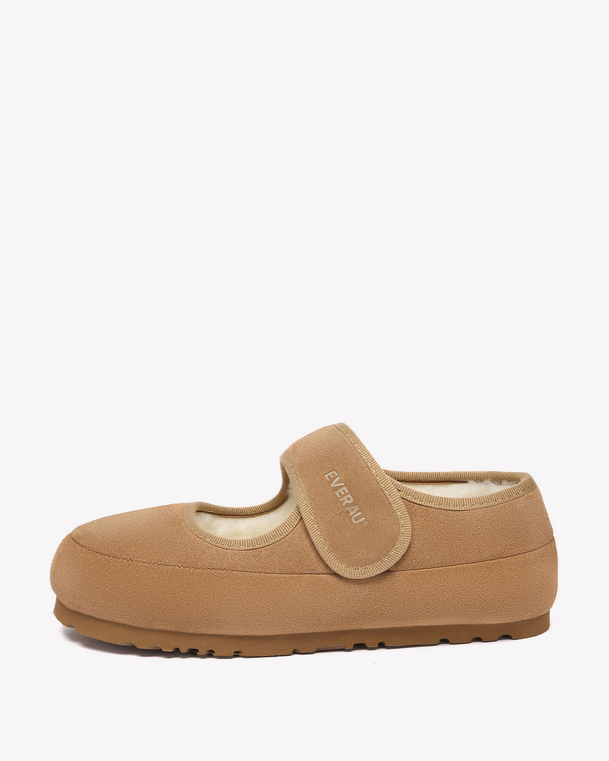 EVERAU Teal Chestnut Adjustable Strap Baleriny Brązowe