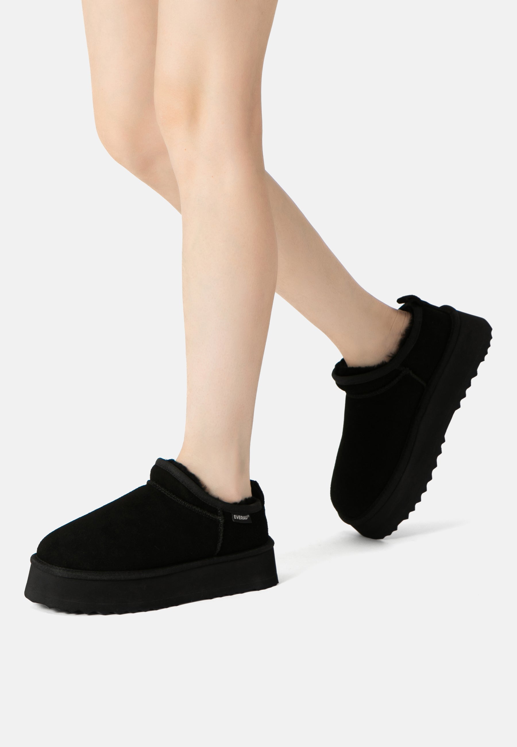 EVERAU Partridge Black Ultra Mini Boots Botki Czarne