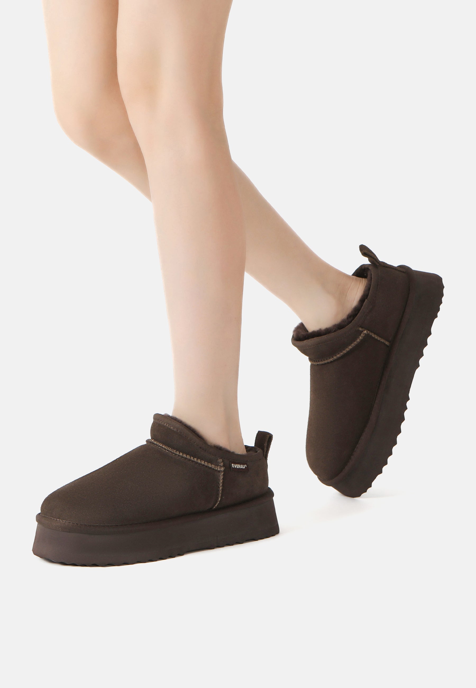 EVERAU Partridge Chocolate Ultra Mini Boots Botki Brązowe