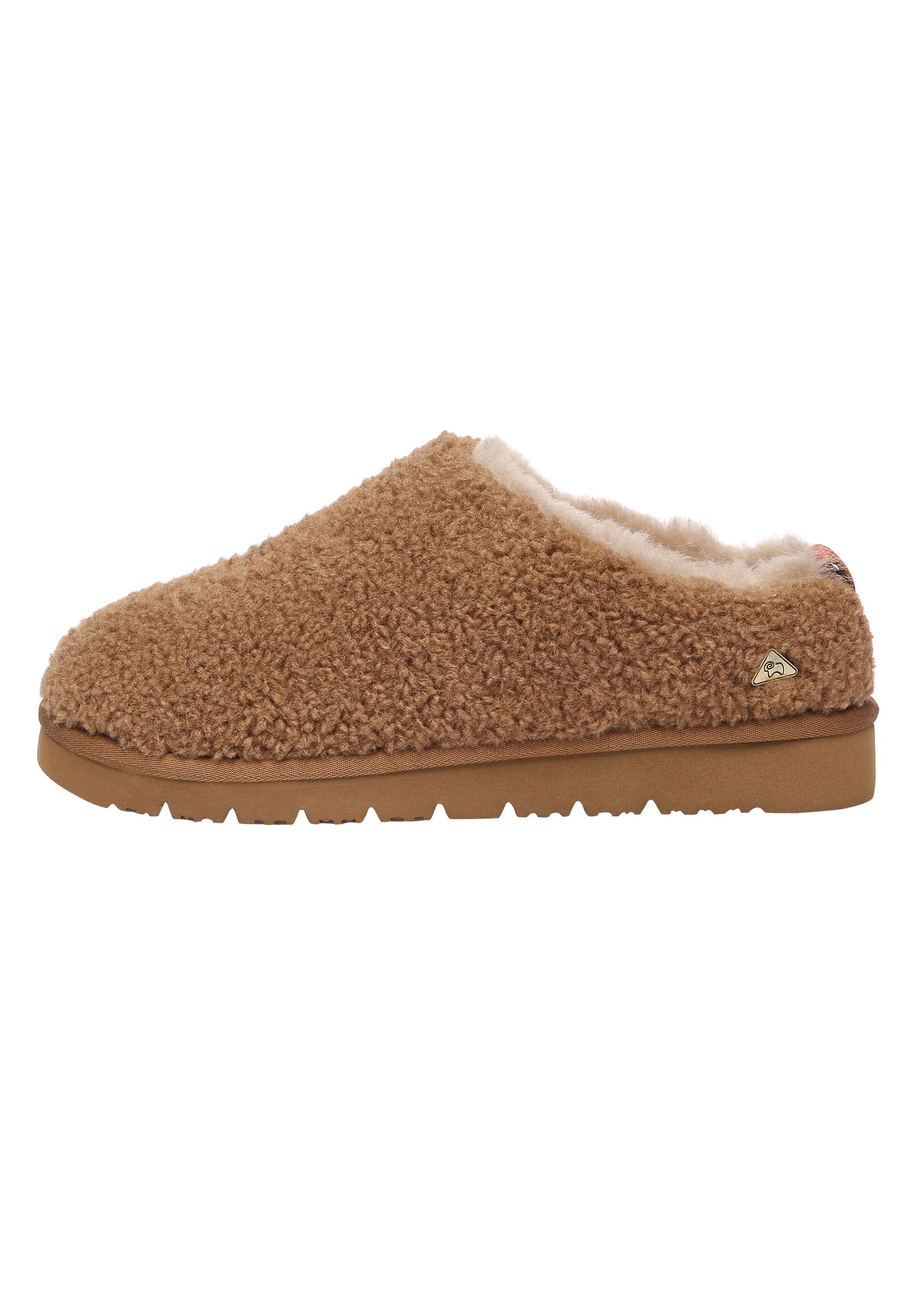 EVERAU Snipe Chestnut Plush Ankle Slippers Kapcie Brązowe