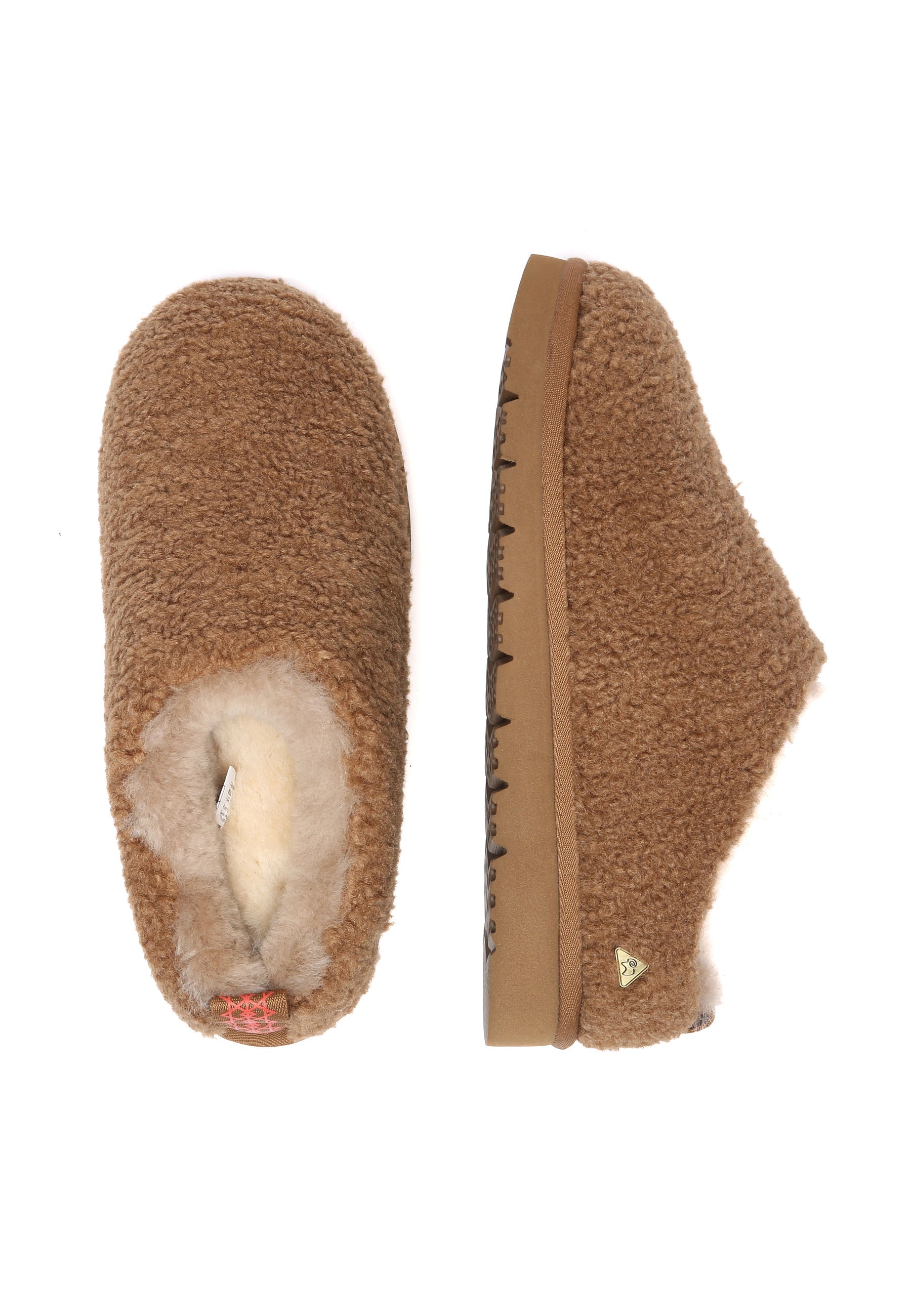 EVERAU Snipe Chestnut Plush Ankle Slippers Kapcie Brązowe