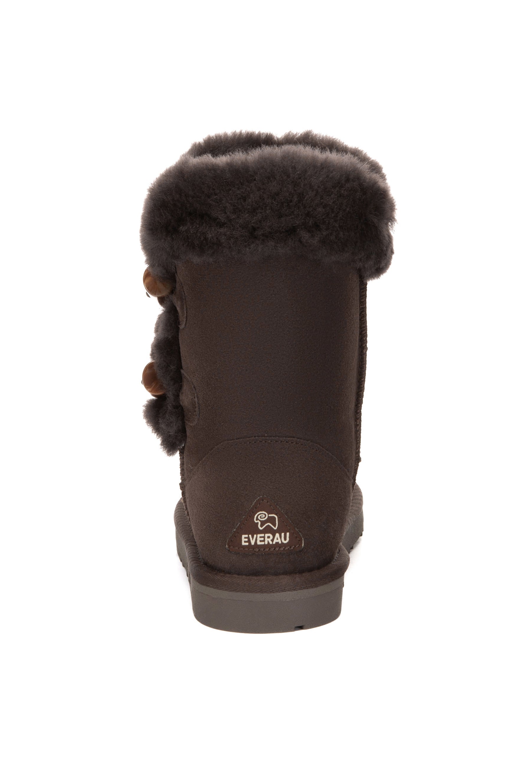 EVERAU Stork Chocolate Short Boots Botki Brązowe
