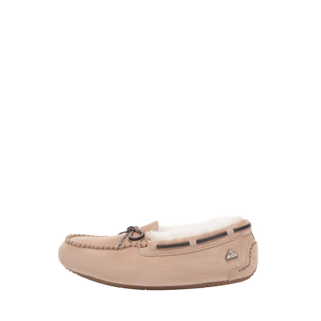 EVERAU Crested Leather Loafers Loafersy Brązowe
