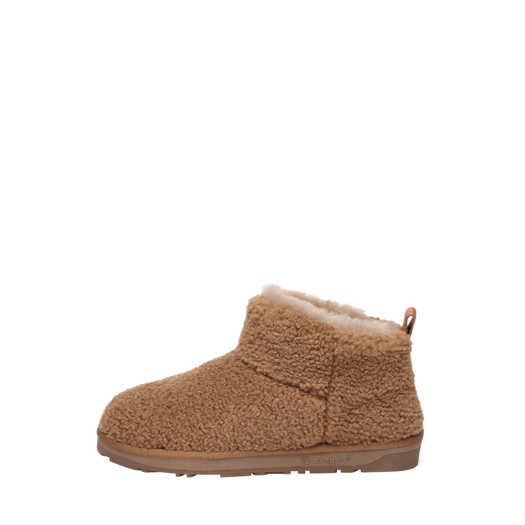 EVERAU Dotterel Chestnut Ultra Plush Ankle Boots Botki Brązowe