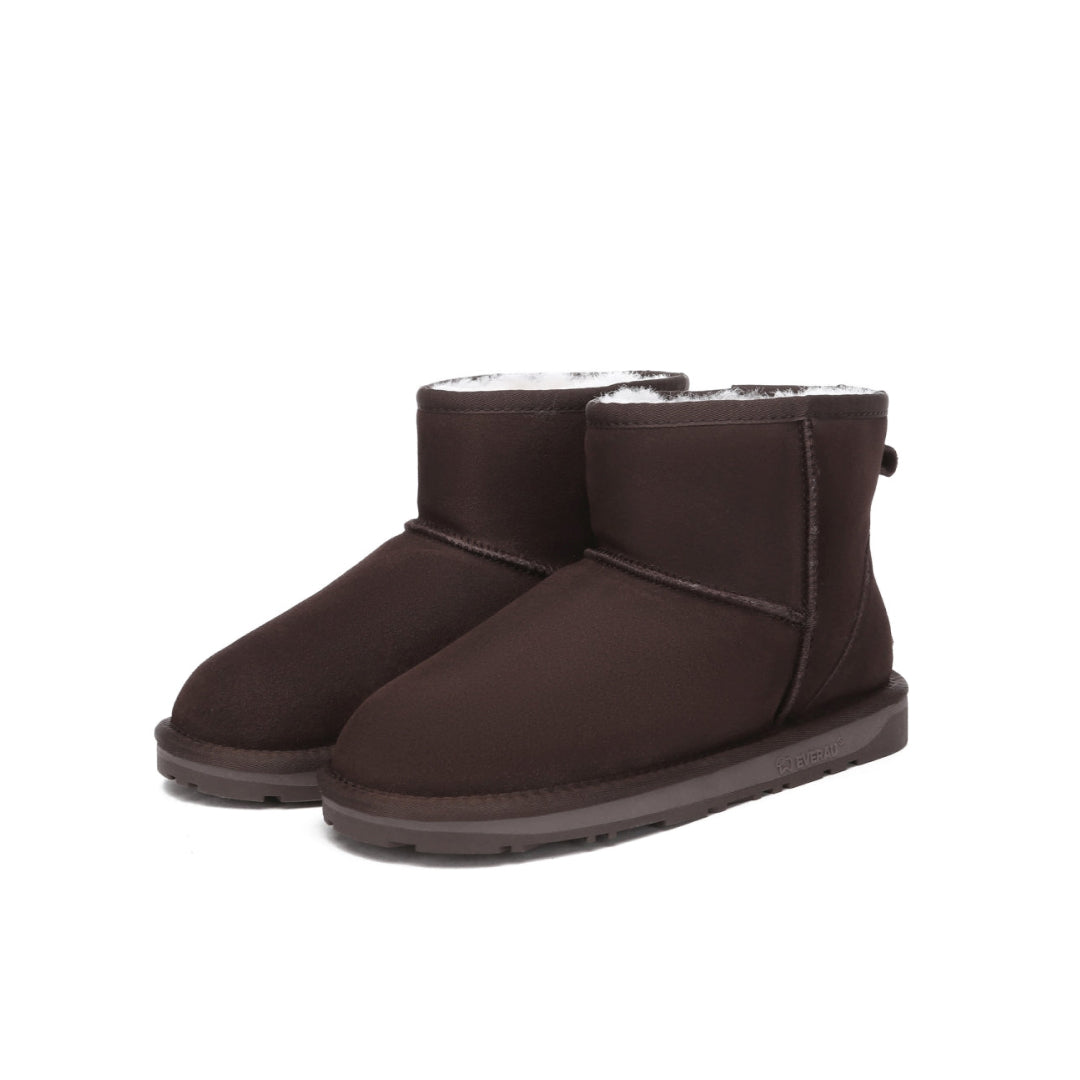 EVERAU Emu Chocolate Mini Classic Boots Botki Brązowe