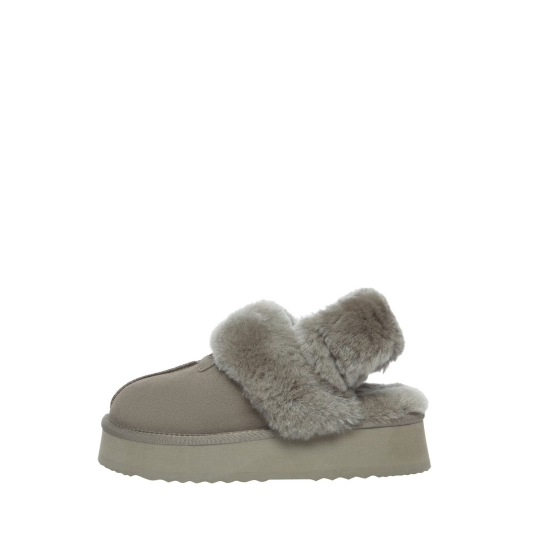 EVERAU Fantail Leather Slippers With Two Removable Straps Kapcie Zielone