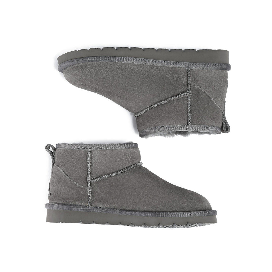 EVERAU Finch Grey Ultra Mini Classic Boots Botki Szare
