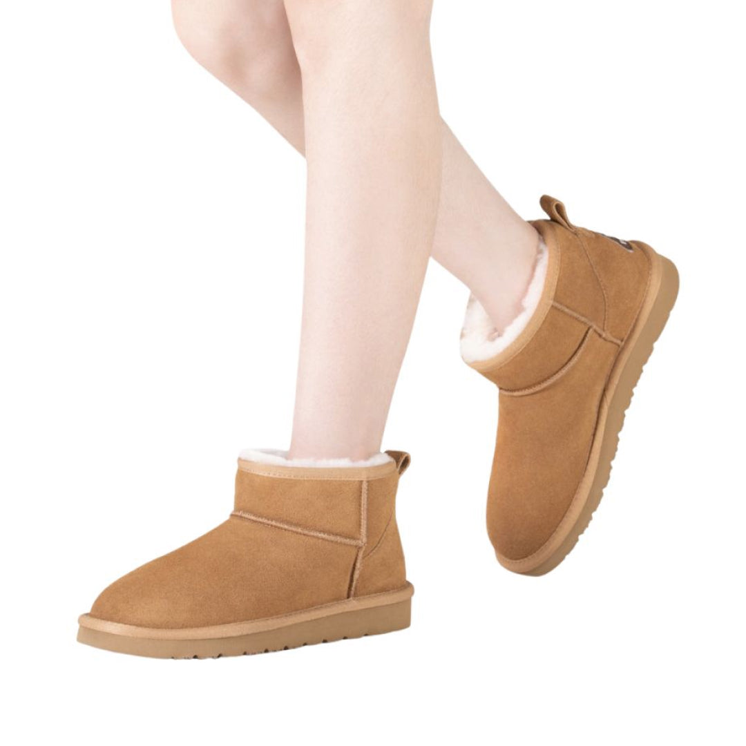 EVERAU Finch Chestnut Ultra Mini Classic Boots Botki Brązowe