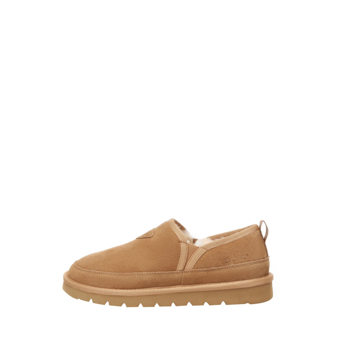 EVERAU Galah Chestnut Slip On Niskie Botki Brązowe