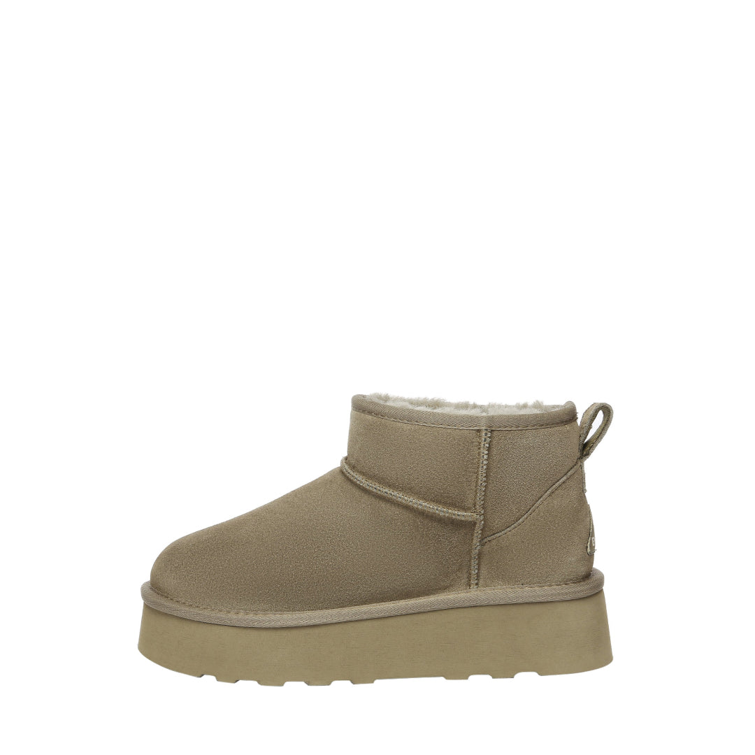 EVERAU Heron Caribou Ultra Mini Platform Boots Botki Brązowe