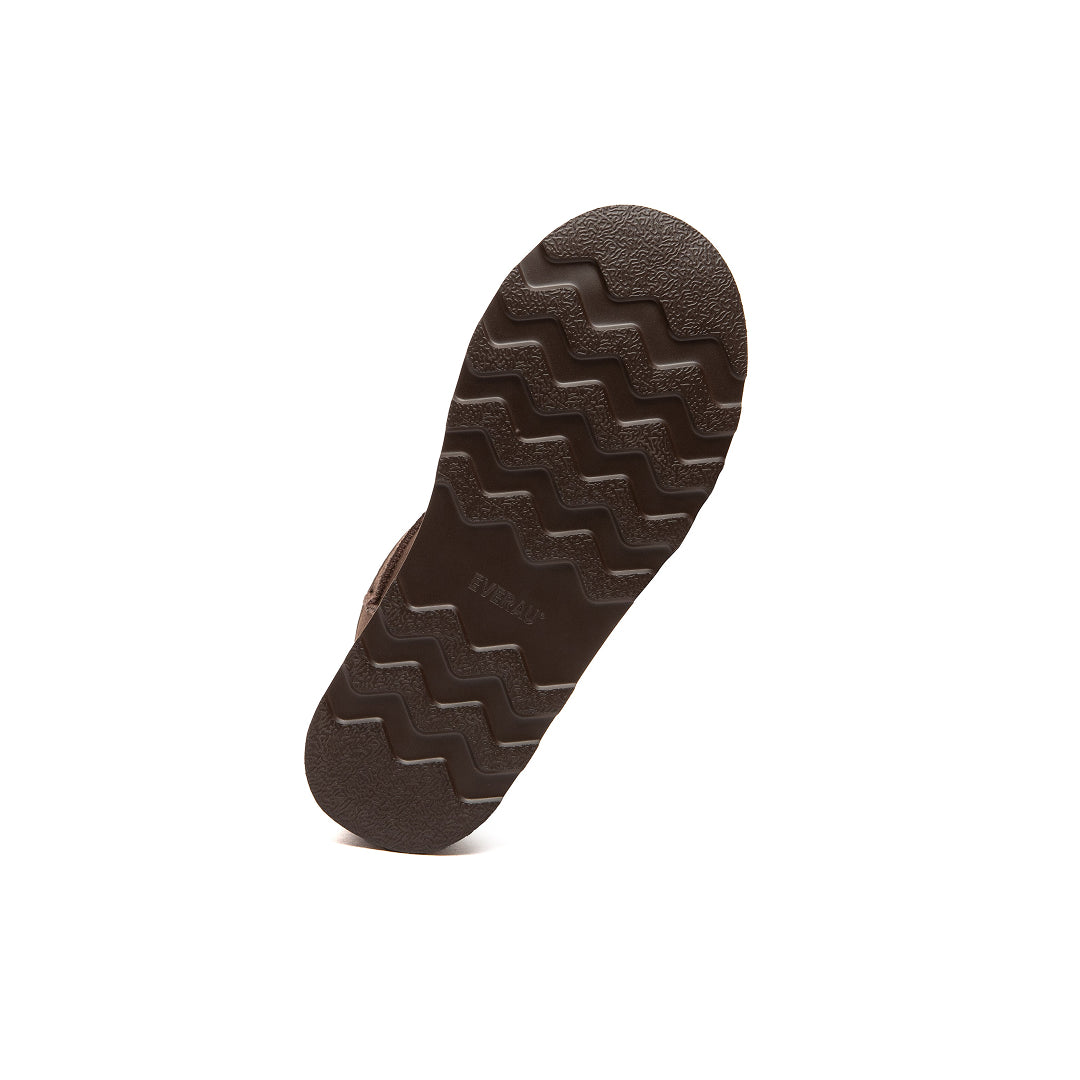 EVERAU Heron Chocolate Ultra Mini Platform Boots Botki Brązowe