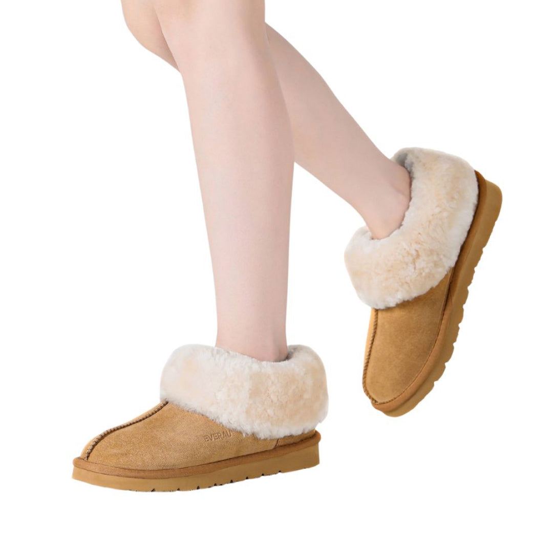 EVERAU Ibis Chestnut Slippers Kapcie Brązowe