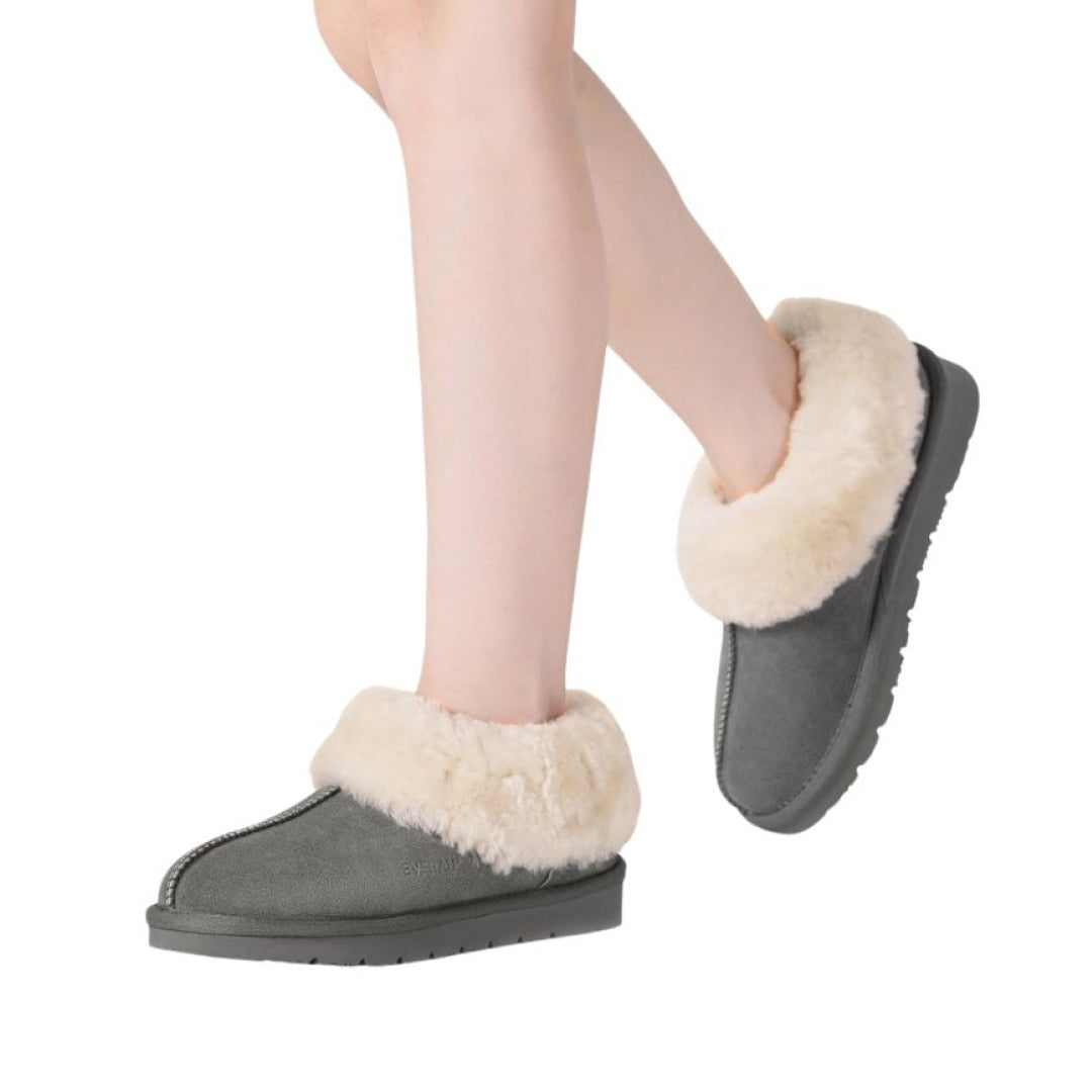 EVERAU Ibis Grey Slippers Kapcie Szare