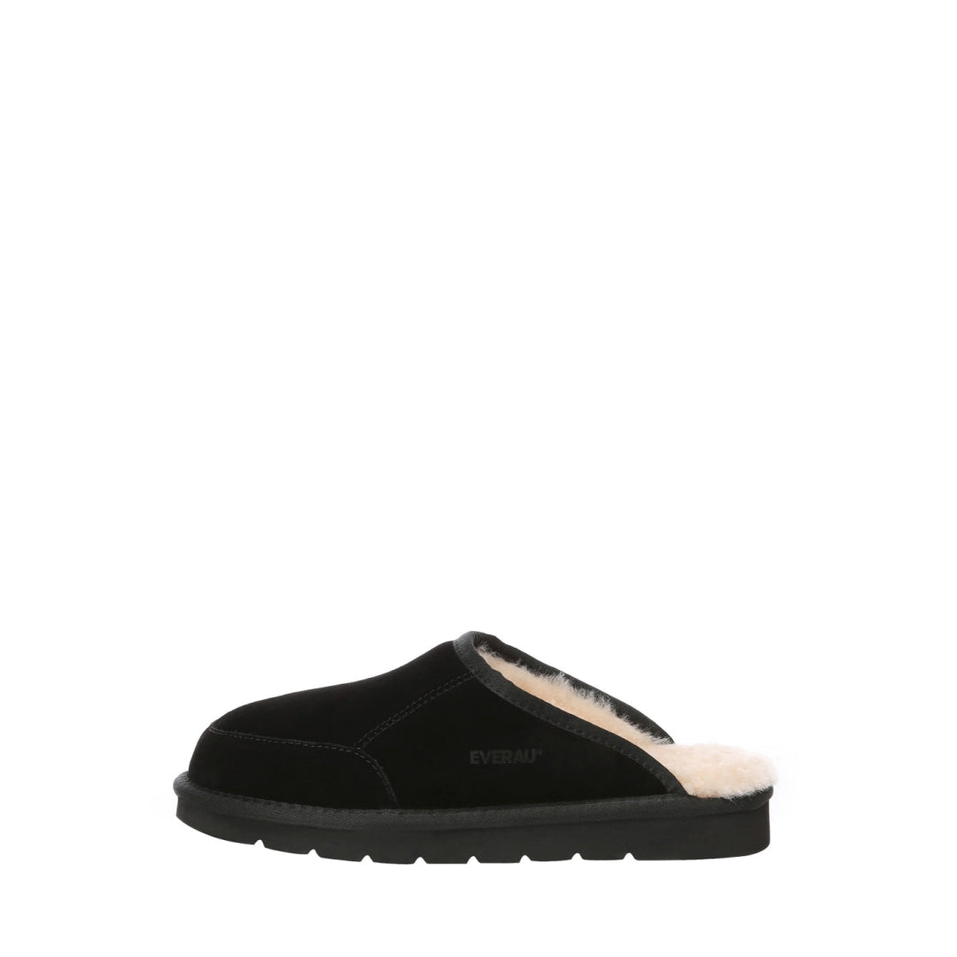 EVERAU Lark Black Slippers Kapcie Czarne