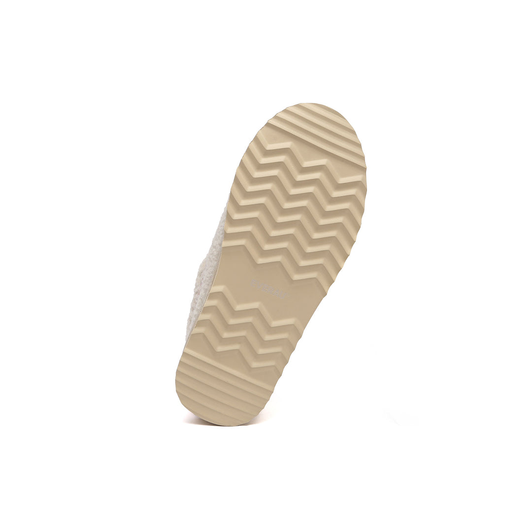 EVERAU Lewin Sand Plush Platform Slippers Kapcie Piaskowe