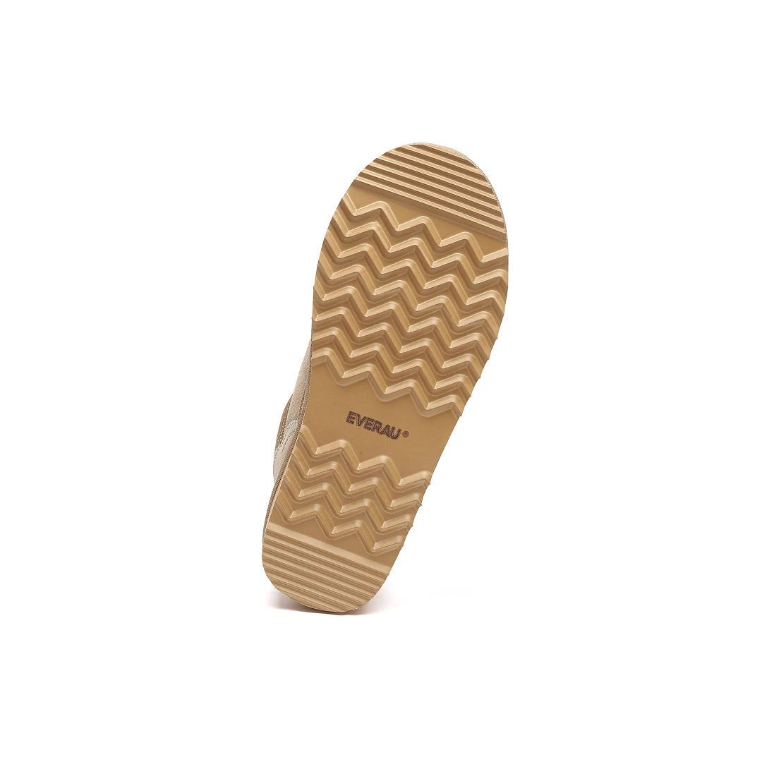 EVERAU Marbled Sand Lace up Platform Boots Sneakersy Piaskowe